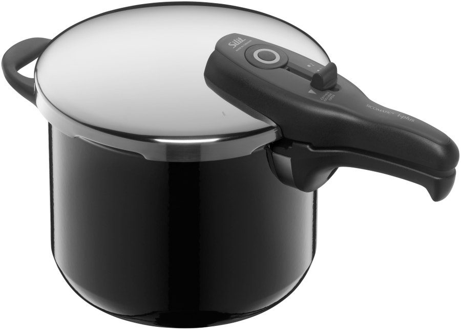 Silit Sicomatic t-Plus pressure cooker in black, 4.5 litres