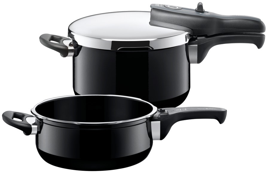 Silit Sicomatic t-Plus pressure cooker set, two pots